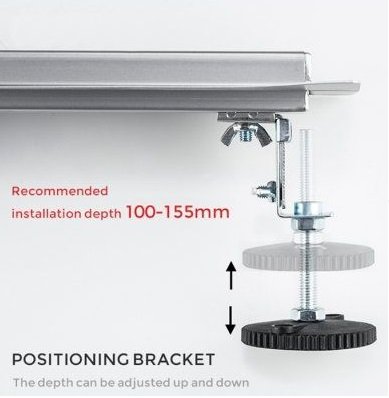 Душевой лоток Gappo G86007-36 черный 600x70 мм 