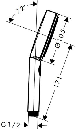 Душевой гарнитур Hansgrohe Pulsify Select Relaxation 24303670 Черный матовый 