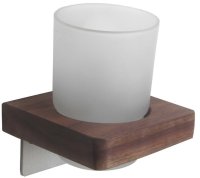 Стакан для зубных щеток Bronze de Luxe Forest 10704C Орех Хром матовый