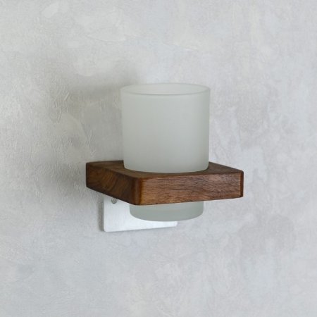 Стакан для зубных щеток Bronze de Luxe Forest 10704C Орех Хром матовый 