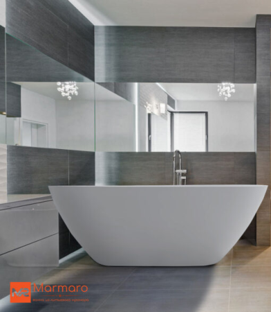 Ванна из литьевого мрамора Marmaro Севилья L 180х80 см. 