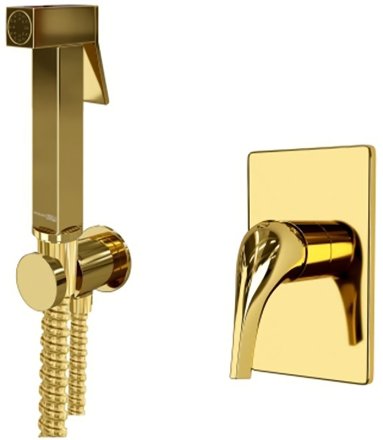 Гигиенический душ со смесителем WasserKRAFT А71097 Золото 