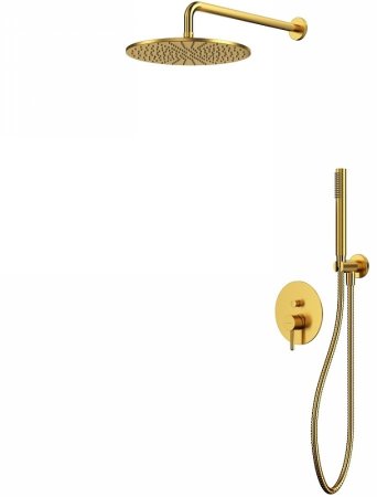 Душевая система Whitecross Y brushed gold YSET04GLB Брашированное золото 