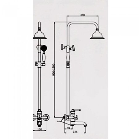 Душевая система ViEiR V273562-D Бронза 