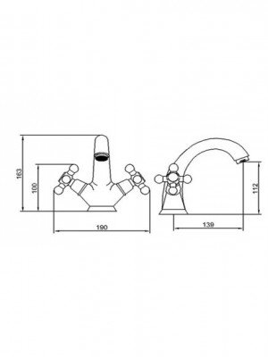 Смеситель для раковины Hoffnung HFG-9501 