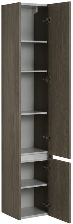 Шкаф пенал Aquaton Стоун 30 1A228403SXC80 подвесной Грецкий орех 