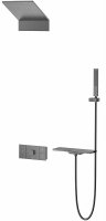 Душевая система Vincea Futura VSFW-2F11TGM с термостатом Вороненая сталь