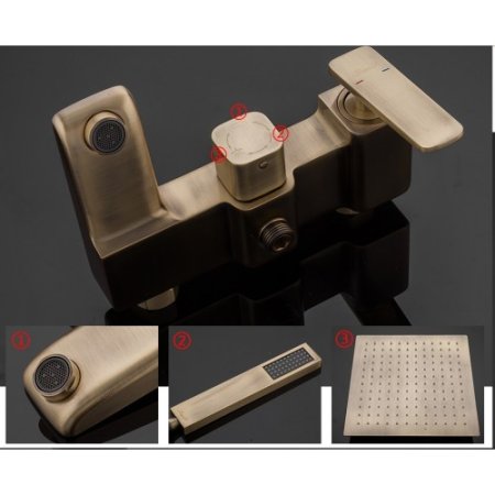 Душевая система Faop A2403-4 бронза 