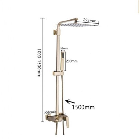 Душевая система Faop A2403-4 бронза 