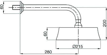 Верхний душ Cezares Olimp CZR-TDD2-02 Бронза 