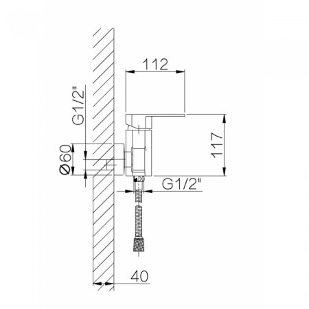 Cмеситель для душа GANZER BOLDER GZ06052-D BRONZE 