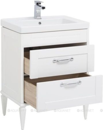 Тумба с раковиной Aquanet Денвер 65 белый 