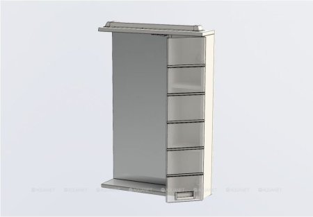 Зеркало-шкаф Aquanet Доминика 60 LED белый 