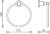 Полотенцедержатель Aquanet 3880 латунь 