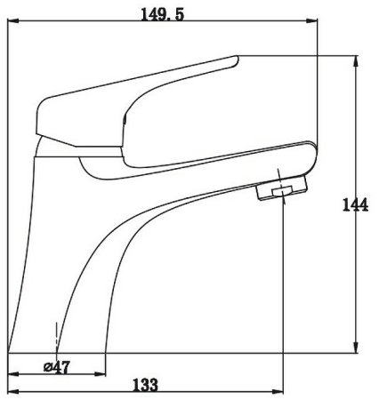 Смеситель для раковины Kaiser Eco 00011 Хром 