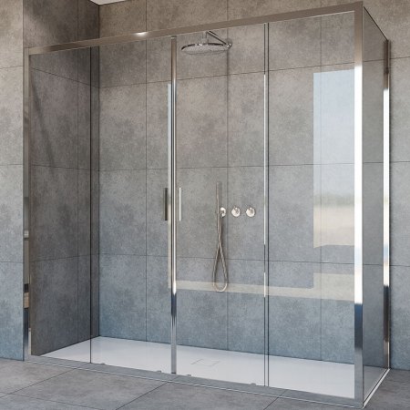 Душевой уголок Vincea Garda 190х90 VSR-1G29019CL профиль Хром стекло прозрачное 