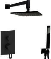 Душевая система Paffoni Ringo KITRIN018NO/M Черная матовая