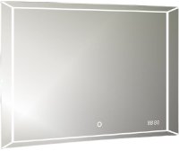Зеркало Azario Voll 80 ФР-00001399 с подсветкой с сенсорным выключателем и часами