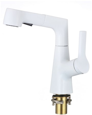 Смеситель для раковины D-Lin D158374-C, белый 
