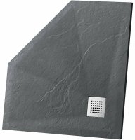 Душевой поддон из искусственного камня Vincea 100х100 VST-4SP1010A Антрацит