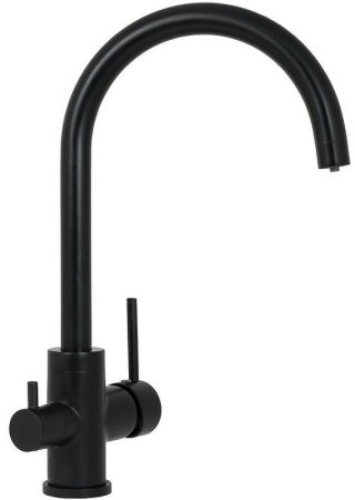 Смеситель для кухни Kaiser Merkur БР26744-9 с фильтром Черный матовый 