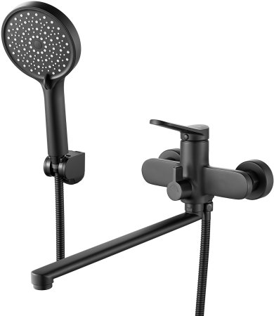 Смеситель для ванны Shevanik S4322H, черный 
