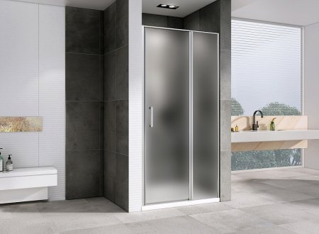 Душевая дверь Abber Sonnenstrand 110 AG04110MS профиль Хром стекло матовое 