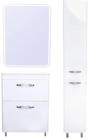 Зеркальный шкаф Style Line Каре 60 СС-00002274 с подсветкой и сенсором Белый 