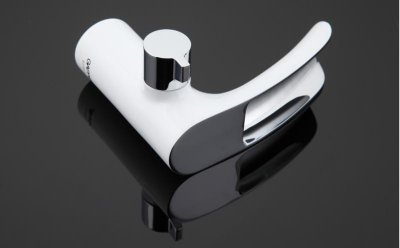 Смеситель на борт ванны Gappo G48 G1148-8 Белый Хром 