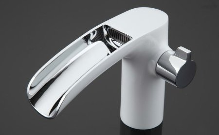 Смеситель на борт ванны Gappo G48 G1148-8 Белый Хром 