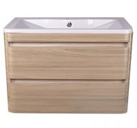 Тумба под раковину Style Line Атлантика Люкс Plus 90 СС-00002219 подвесная Ясень перламутр