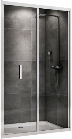 Душевая дверь Abber Sonnenstrand 120 AG07120 профиль Хром стекло прозрачное 