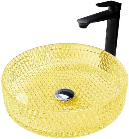 Раковина-чаша Abber Glas 40 AK2301Y Желтая 