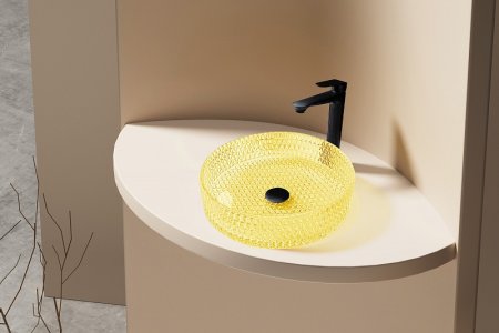 Раковина-чаша Abber Glas 40 AK2301Y Желтая 