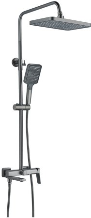 Душевая система Raffine F3699T, оружейная сталь 