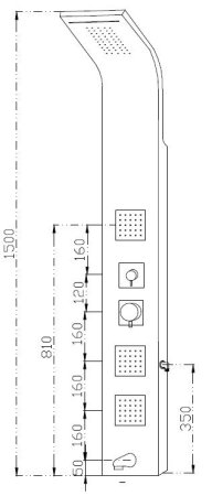 Душевая панель Excellent Actima More ARAC.ML9304E хром 