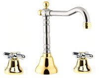 Смеситель для раковины Webert Armony AM750202017, хром/золото