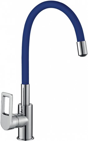 Смеситель для кухни Rossinka Z35-35U-Blue Синий Хром 