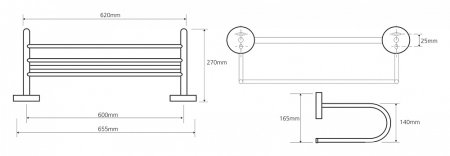 Полка Bemeta Omega 104205172 