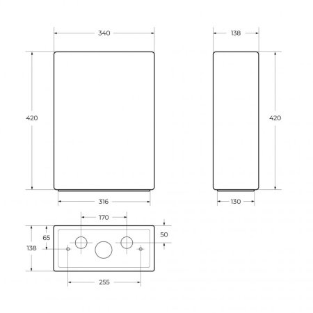 Унитаз-компакт Cezares Lux CZR-159-CPR 