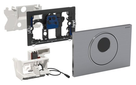 Привод бесконтактного смыва Geberit Sigma 10 115.890.SN.5 нержавеющая сталь 