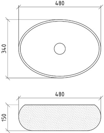 Раковина-чаша Boheme NeoArt 48 860 Золото 