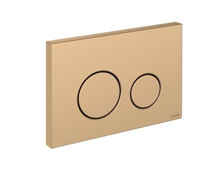 Кнопка смыва Cersanit TWINS 63524 золотая матовая 