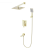 Душевая система встраиваемая WONZON & WOGHAND, Брашированное золото (WW-88087068-BG) 