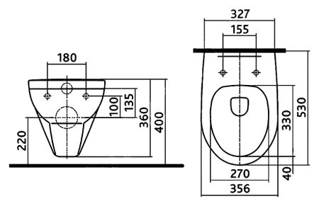 Унитаз подвесной IFO Orsa 413100600 