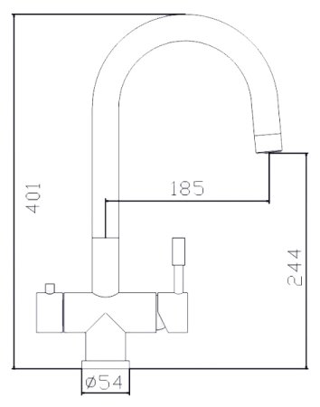 Смеситель для кухонной мойки Zorg Inox Grantis 