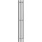Полотенцесушитель электрический Point Гермес PN13822 П3 120x1200 диммер справа, хром