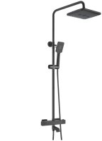 Душевая система с термостатом Rose R3536H, черный Душевая система с термостатом Rose R3536H, черный