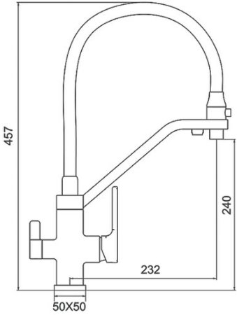 Смеситель для кухни Gappo G17-8 G4317-8 Белый 