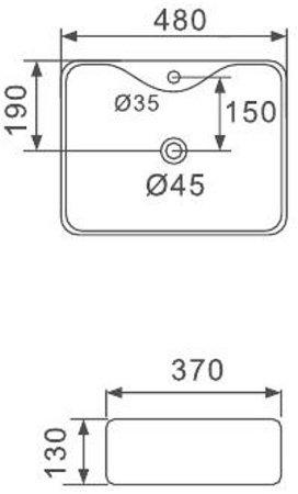 Раковина-чаша Gappo 48 GT206 Белая 